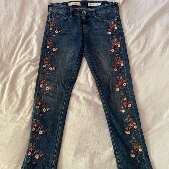Anthropologie Pilcro hyphen floral jeans - Picture 2 of 5